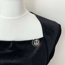 Cargar imagen en el visor de la galería, Antique Royal Army Medical Corps Silver Sweetheart Brooch, 1916 Hallmark. Edwardian Piqué Work Miniature Army Badge Pin. Love Token Jewelry