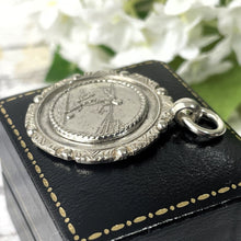 Lade das Bild in den Galerie-Viewer, Antique William Hair Haseler Sterling Silver Pictorial Footballer Fob Pendant, Optional Chain. Vintage Football/Soccer Sporting Jewellery
