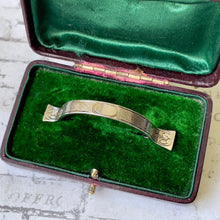 Cargar imagen en el visor de la galería, Edwardian Art Nouveau Sterling Silver Posy Holder Brooch. Rare Antique Silver Boutonniere/Buttonhole Lapel Pin. Wedding Groom Accessories.