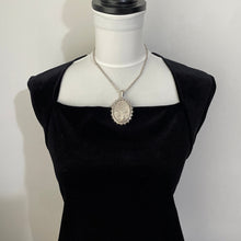 Cargar imagen en el visor de la galería, Victorian Aesthetic Engraved English Silver Locket Hallmarked 1881. Huge Antique Sterling Silver Love Bird & Asian Scene Locket Pendant