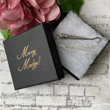 Charger l'image dans la galerie, Victorian Miniature Silver Button Hook Pendant. Antique English Sterling Silver Chatelaine Accessory. Silver Novelty Pendant Necklace.