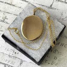 Lade das Bild in den Galerie-Viewer, Antique Georgian Gold Gilded Portrait Miniature Locket Pendant. Small Signed Portrait Miniature of a Lady 1767. Georgian Sentimental Jewelry