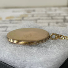 Lade das Bild in den Galerie-Viewer, Antique Georgian Gold Gilded Portrait Miniature Locket Pendant. Small Signed Portrait Miniature of a Lady 1767. Georgian Sentimental Jewelry