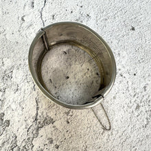 Cargar imagen en el visor de la galería, Victorian Engraved Forget-Me-Not Silver Cuff Bracelet. Antique Aesthetic Floral Wide Bangle. Scottish Sterling Silver Sweetheart Bracelet