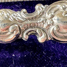 Charger l'image dans la galerie, Antique Edwardian Sterling Silver Hook Pendant & Long Chain. Edwardian/Art Nouveau Glove Button Hook Chatelaine Pendant, Hallmarked 1909