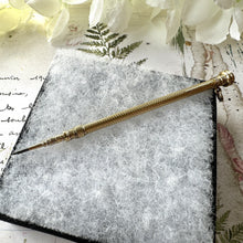 Cargar imagen en el visor de la galería, Victorian 15ct Gold Mordan & Sampson Propelling Pencil Pendant. Antique Yellow Gold Mechanical/Telescopic/Sliding Pencil Chatelaine Pendant