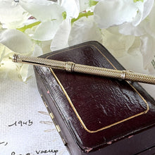 Cargar imagen en el visor de la galería, Victorian 15ct Gold Mordan & Sampson Propelling Pencil Pendant. Antique Yellow Gold Mechanical/Telescopic/Sliding Pencil Chatelaine Pendant