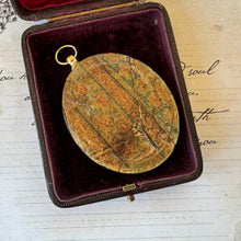 Lade das Bild in den Galerie-Viewer, Antique Georgian British Portrait Miniature Pendant, Lady Georgiana Duchess of Devonshire. Faux Tortoiseshell Picture Locket Pendant c1780