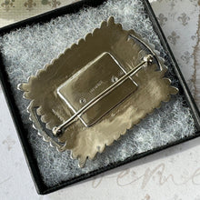 Load image into Gallery viewer, Antique Art Deco Sterling Silver Marcasite & Onyx Monogram Brooch