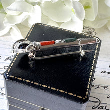 Lade das Bild in den Galerie-Viewer, Antique Victorian Scottish Agate, Amethyst Sword Brooch
