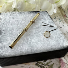 Cargar imagen en el visor de la galería, Victorian 15ct Gold Mordan & Sampson Propelling Pencil Pendant. Antique Yellow Gold Mechanical/Telescopic/Sliding Pencil Chatelaine Pendant