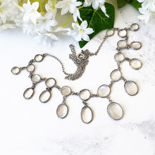 Cargar imagen en el visor de la galería, Antique Silver Moonstone Necklace