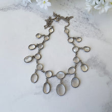 Cargar imagen en el visor de la galería, Antique Silver Moonstone Necklace