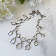 Cargar imagen en el visor de la galería, Antique Silver Moonstone Necklace