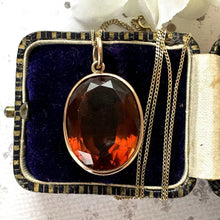 Load image into Gallery viewer, Victorian 15ct Gold Scottish Citrine Pendant
