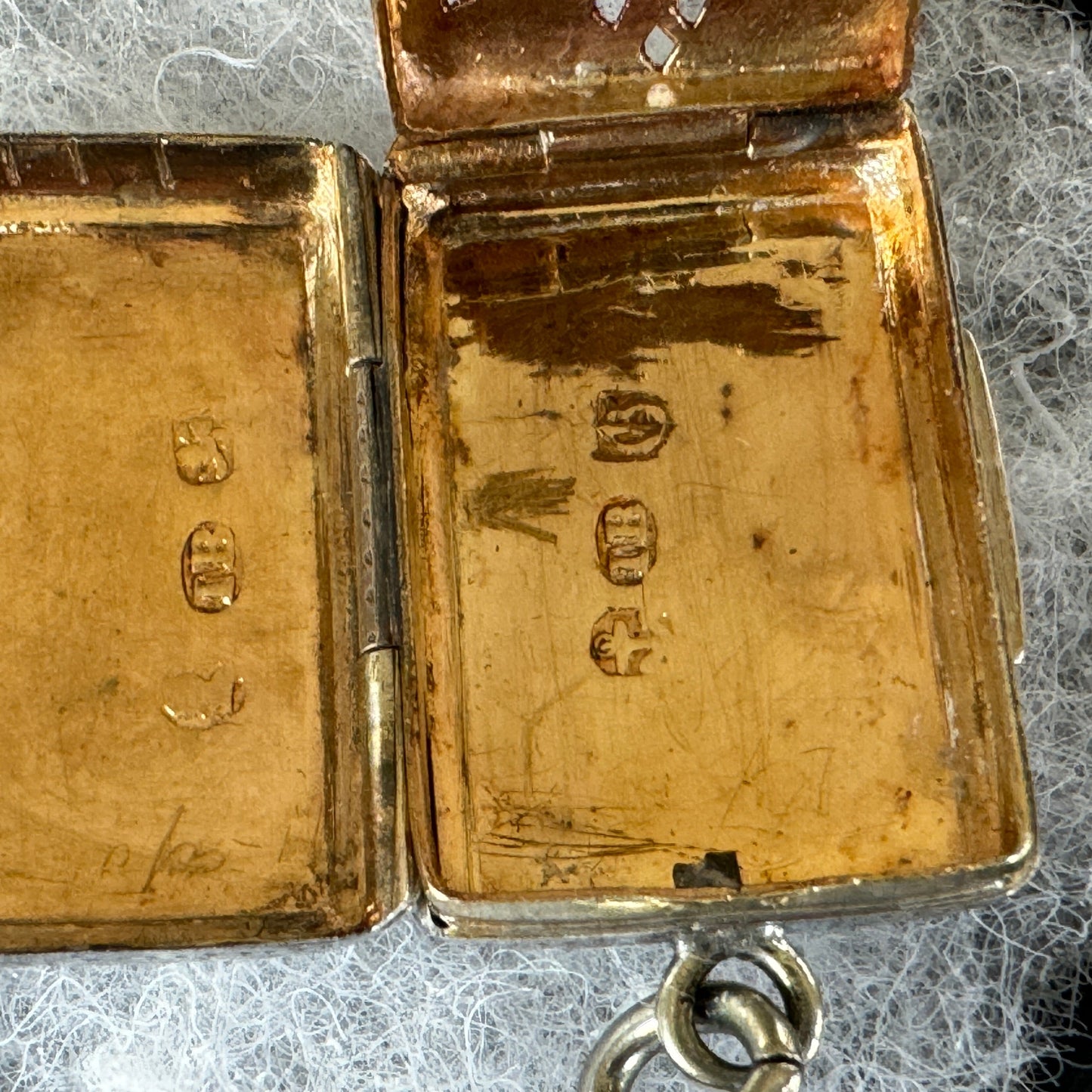 Antique Georgian Silver Vinaigrette Pendant, John Bettridge, Dated 1830