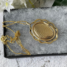 Load image into Gallery viewer, Vintage World War 2 American Sweetheart Locket &amp; Chain
