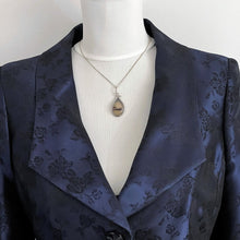 Load image into Gallery viewer, Vintage Scottish Landscape Agate Sterling Silver Pendant &amp; Chain
