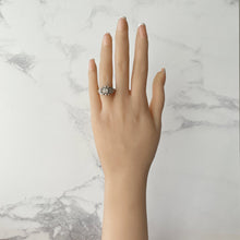 Load image into Gallery viewer, Vintage 1970s 18ct Gold &amp; Diamond Solitaire Statement Ring
