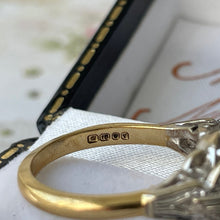 Load image into Gallery viewer, Vintage 1970s 18ct Gold &amp; Diamond Solitaire Statement Ring
