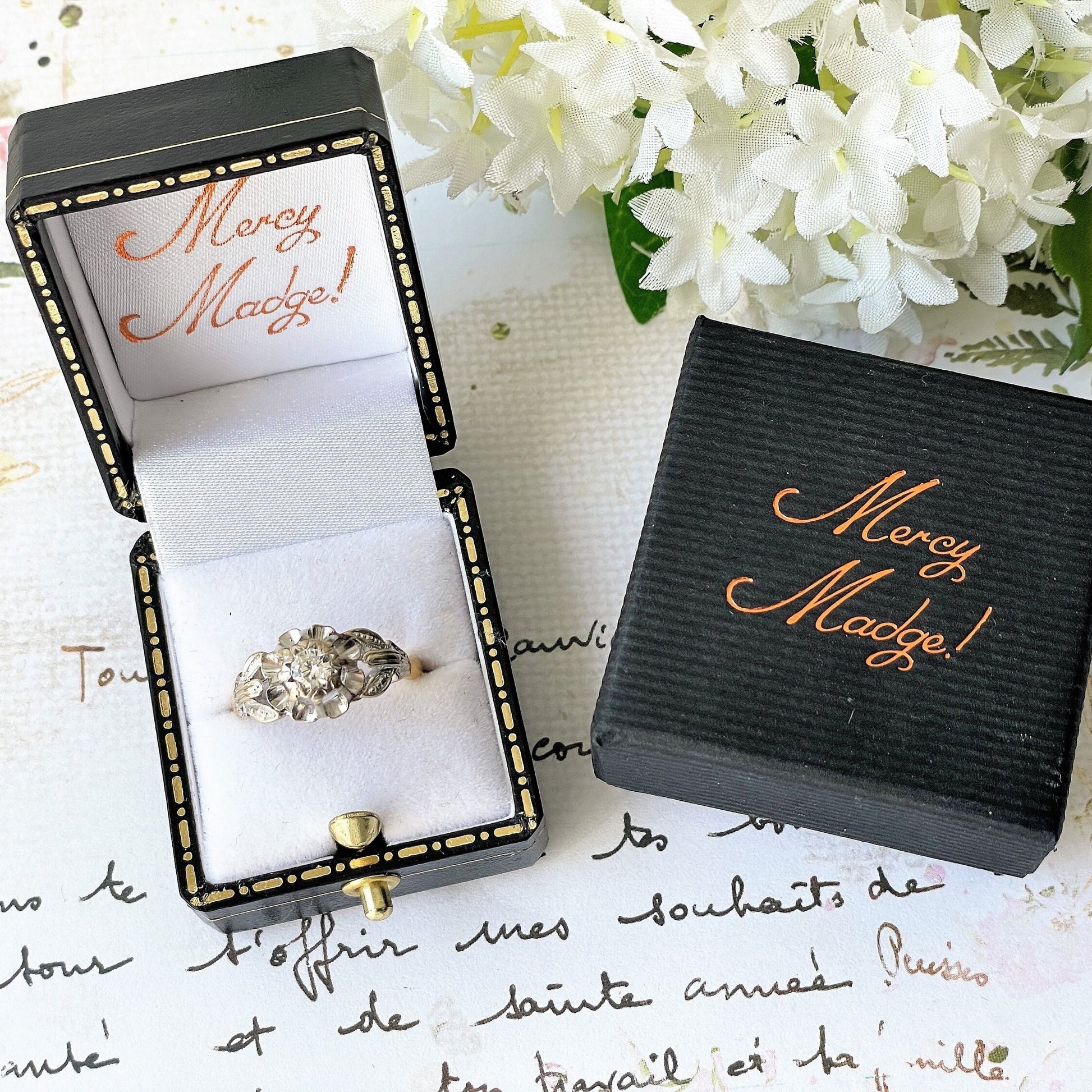 1970s Diamond Solitaire Ring, 18ct Gold, High-Set Statement Mount