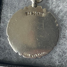画像をギャラリービューアに読み込む, Antique English Sterling Silver Football Pendant Fob by William Hair Haseler, 1920s Art Deco
