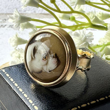 Load image into Gallery viewer, Victorian 18ct Gold William Essex Signed Portrait Miniature Mourning Ring
