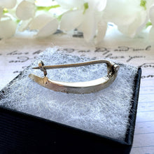 Load image into Gallery viewer, Antique 935 Silver Paste Diamond Crescent Moon Brooch/Lapel/Cravat Pin
