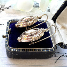 Load image into Gallery viewer, Victorian 9ct Gold Etruscan Revival Cameo Drop Earrings. Antique 9ct Gold Large Hook &amp; Pendant Drop Earrings. Victorian Statement Earrings
