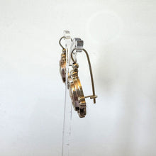Cargar imagen en el visor de la galería, Victorian 9ct Gold Etruscan Revival Cameo Drop Earrings. Antique 9ct Gold Large Hook &amp; Pendant Drop Earrings. Victorian Statement Earrings

