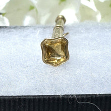 画像をギャラリービューアに読み込む, Victorian 15ct Gold &amp; Citrine Seal Pencil Pendant. Antique Engraved Solid Gold Mechanical/Propelling Chatelaine Pencil With Gemstone Shield
