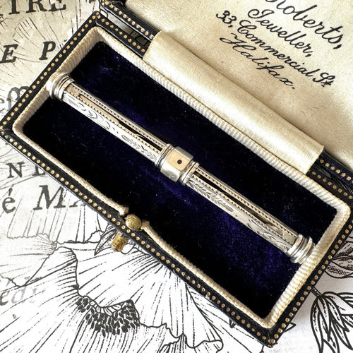 Antique Georgian Sterling Silver Toothpick & Ear Wax Spoon. Victorian/Georgian Grooming Accessory