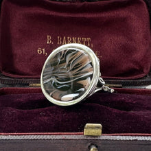 Carica l'immagine nel visualizzatore di Gallery, Rare Antique Georgian Large Sterling Silver Slag Glass Seal Fob Pendant.
