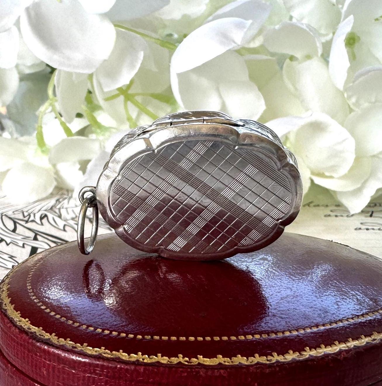 Superb Victorian Silver Vinaigrette Pendant, William & Edward Turnpenny, Birmingham 1847