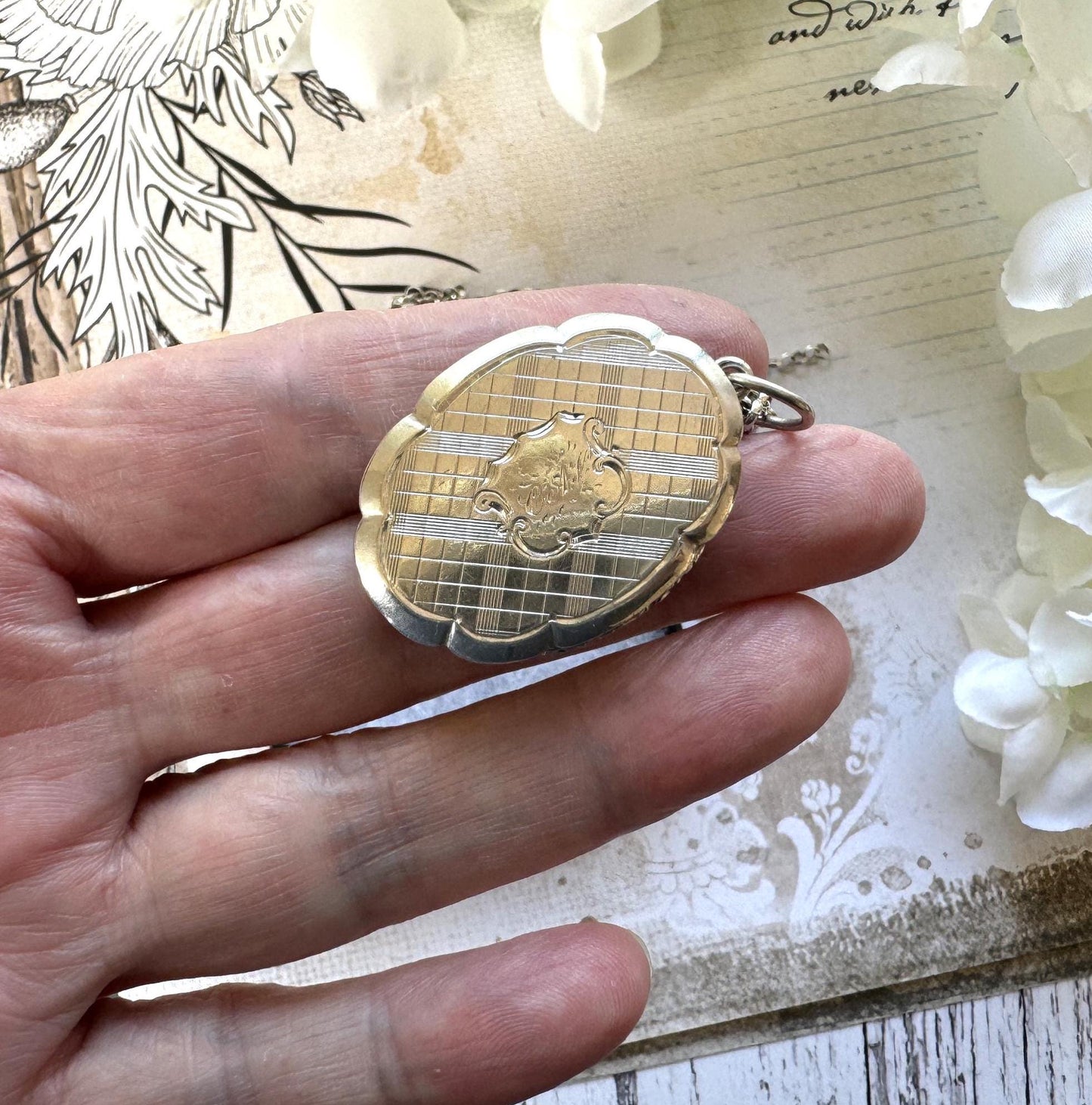 Superb Victorian Silver Vinaigrette Pendant, William & Edward Turnpenny, Birmingham 1847