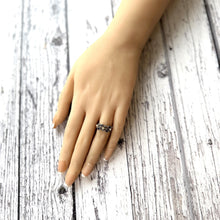 Load image into Gallery viewer, Rare Antique Victorian 15ct Gold Diamond, Sapphire &amp; Pearl Harem Ring
