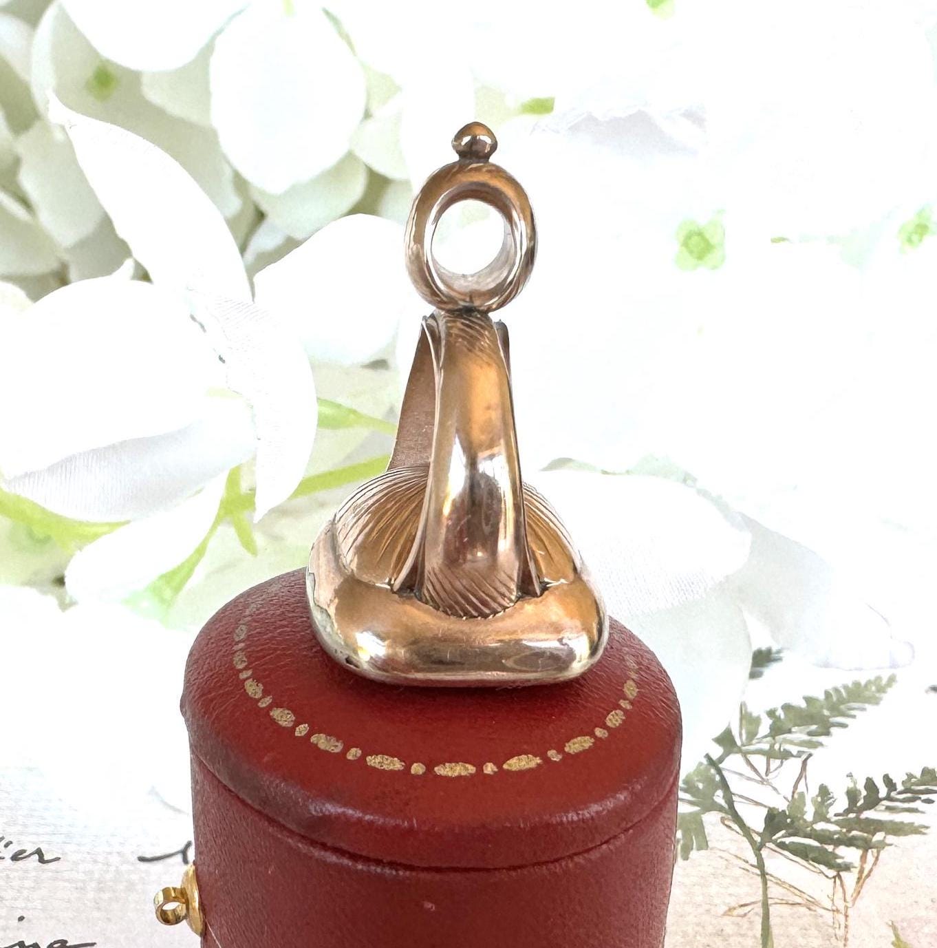 Antique 18ct Gold Superb Citrine Roman Intaglio Seal Fob Of Mars