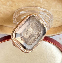 Charger l&#39;image dans la galerie, Antique 18ct Gold Superb Citrine Roman Intaglio Seal Fob Of Mars
