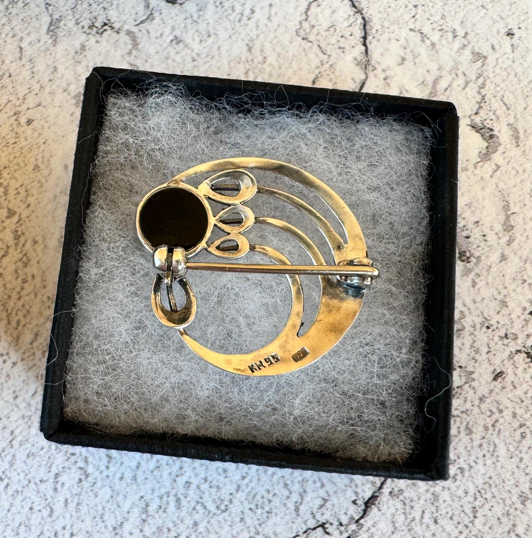 Collection of 3 Vintage Sterling Silver Celtic Brooches/Lapel Pins