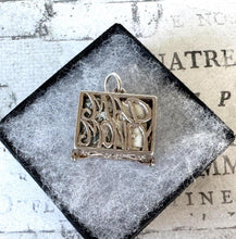 Load image into Gallery viewer, Vintage 1960s Sterling Silver Mad Money Charm Pendant - Opens to Reveal A Pound Note. Small Silver Pendant/Mechanical Charm, Optional Chain
