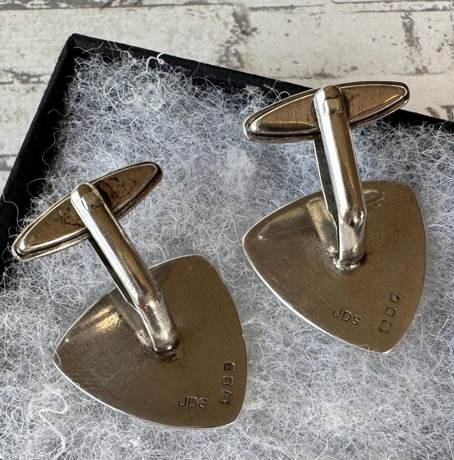 Vintage 1960s Sterling Silver Cufflinks - Guilloche Engraved Sunbursts - London Hallmarks. Wedding Groom, Dapper Dandy Formal Gifts For Him