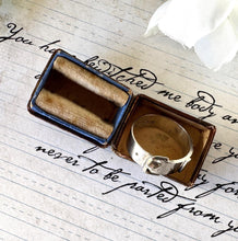 Charger l&#39;image dans la galerie, Antique Victorian Sterling Silver Buckle Ring In Original Box. Gents/Unisex Wide Chunky Silver Band Ring, 1893 Hallmarks, Size V-1/2/10-3/4
