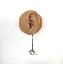 画像をギャラリービューアに読み込む, Vintage Sterling Silver Art Nouveau Style Long Drop Earrings. Archibald Knox/ Liberty Inspired Whiplash Tendril Pendant Drop Earrings
