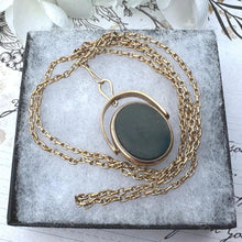 画像をギャラリービューアに読み込む, Scottish 9ct Gold &amp; Bloodstone Victorian Locket Fob
