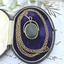画像をギャラリービューアに読み込む, Scottish 9ct Gold &amp; Bloodstone Victorian Locket Fob
