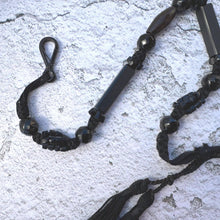 Charger l&#39;image dans la galerie, Antique Victorian French Jet Watch Chain With Swivel Clip, T-Bar &amp; Tassel
