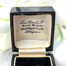 画像をギャラリービューアに読み込む, Antique Blue Leather Ring Box, Scottish Retailers Saul Bercott, Diamond Merchants Glasgow. Engagement Ring Box. Display/Gift Jewellery Box
