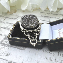 Charger l&#39;image dans la galerie, Early 18th Century Steel Swivel Matrix Triple Fob Seal, Coat-of-Arms Baron Löwen, Sweden 1730
