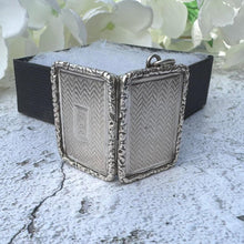 画像をギャラリービューアに読み込む, Superb Antique Georgian Sterling Silver Vinaigrette Pendant, John Bettridge Dated 1823. Alternative Antique Silver Keepsake Locket Pendant

