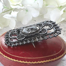 Load image into Gallery viewer, Rare Antique 19th Century Berlin Iron Large Neoclassical Brooch

